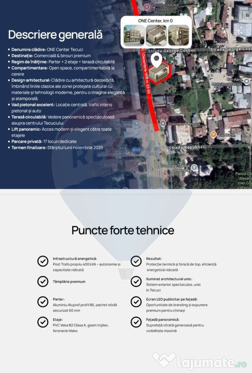 Spații premium de inchiriat , 1,200mp P+2E+terasa circul...