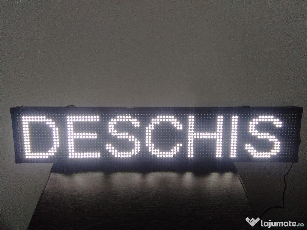 Reclama Luminoasa 100/20 cm, LED , Cod QR, Vizualizare 120°, Wi-Fi
