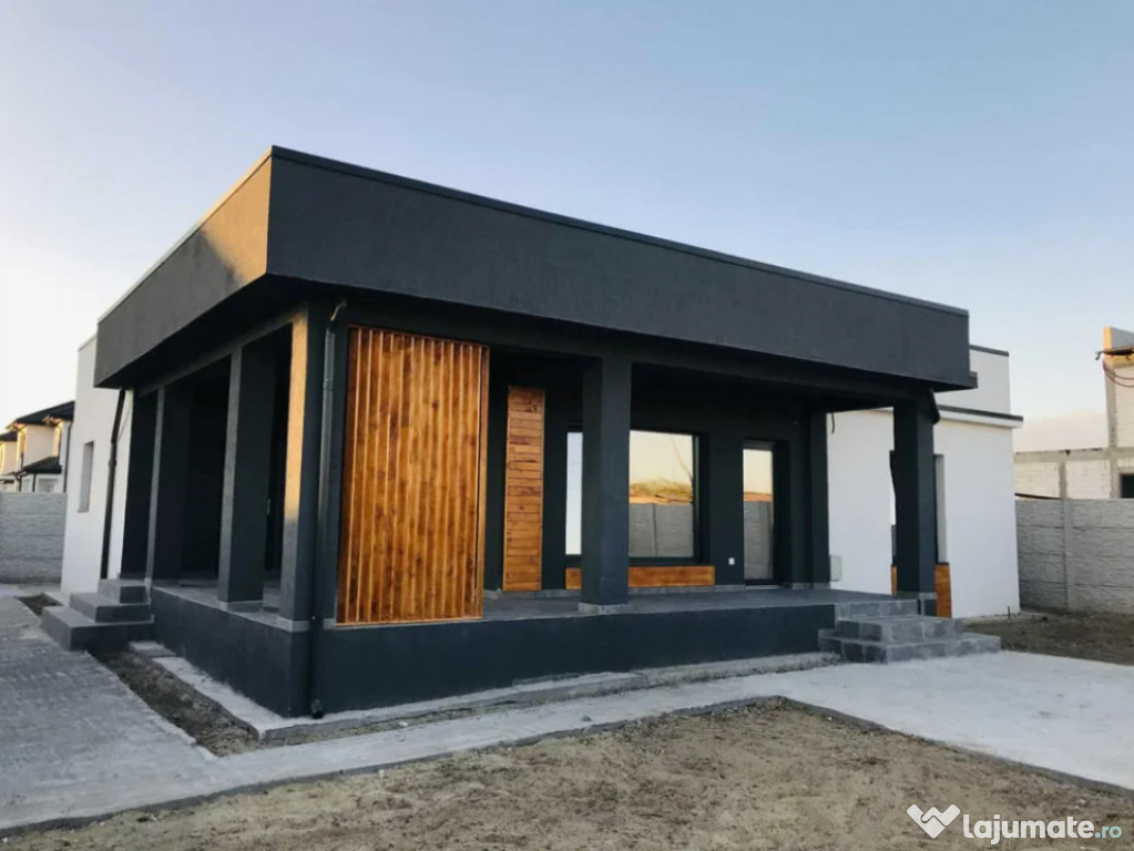 Casa Moderna, Parter, Malu Mare, 3 Camere, 2 Bai, 127mp, Ter
