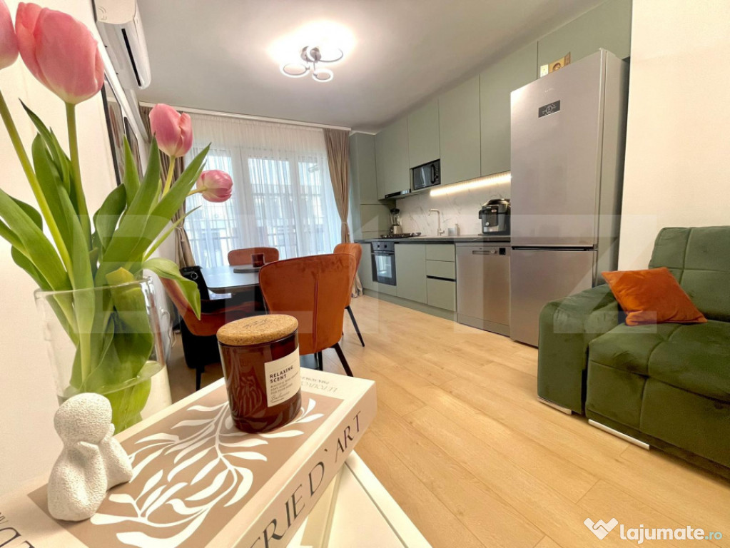 Apartament modern, 3 camere, 2 bai