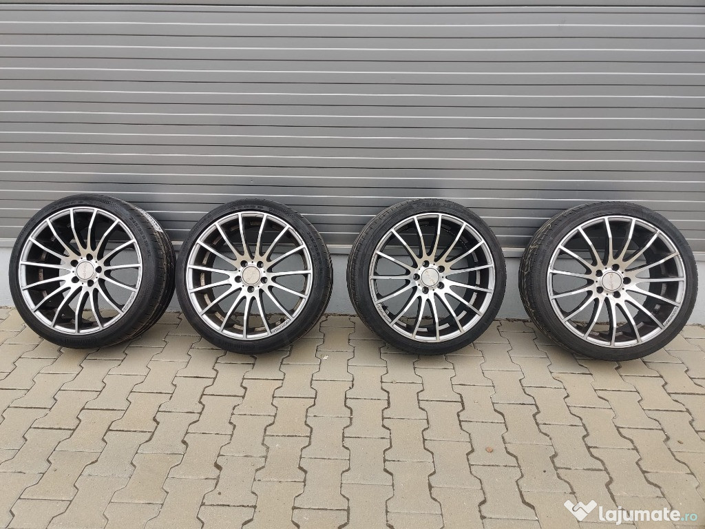 (19" / 5x114.3)Jante Tomason TN9 + Set Anvelope de vara Continental