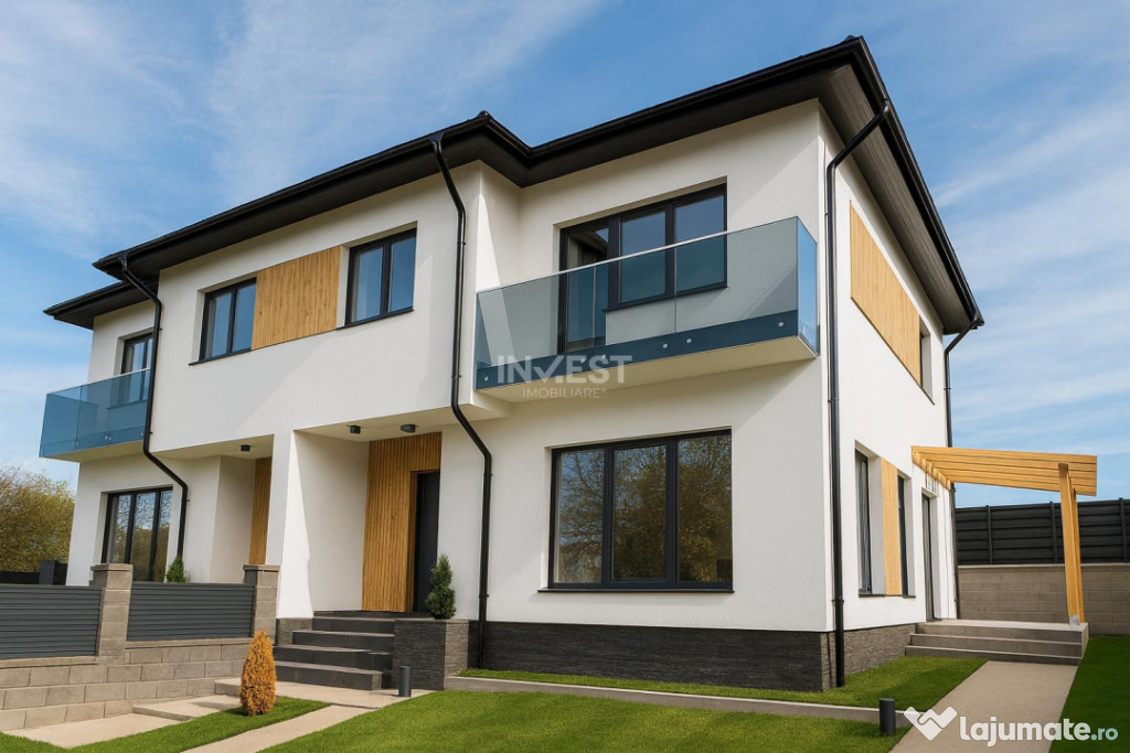*Casă Modernă FINALIZATĂ* TVA 21% INCLUS - 115 MPU - 4 ca