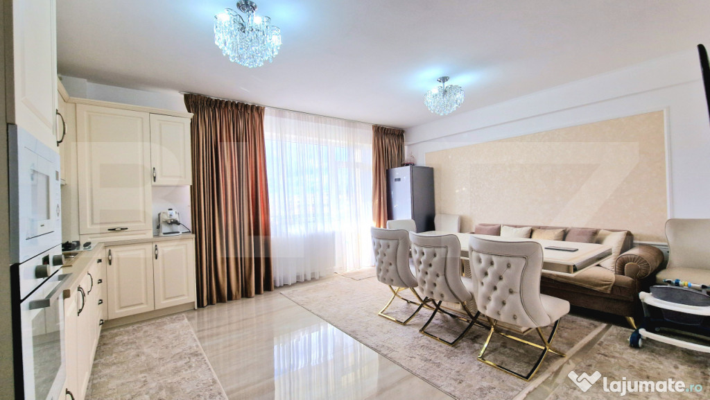 Apartament cu 3 camere, 66mp, mobilat modern, terasa, garaj,