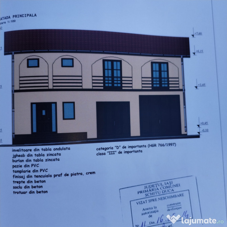 Casa in constructie D+P+1E, 198 mp. volum construit util, cu