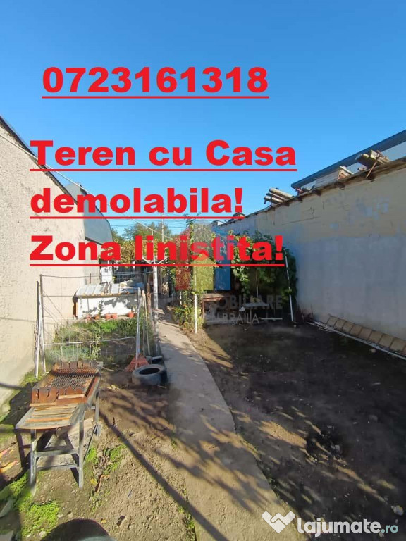 Teren 247mp cu Casa Demolabila zona BUNA (Scoala 18)