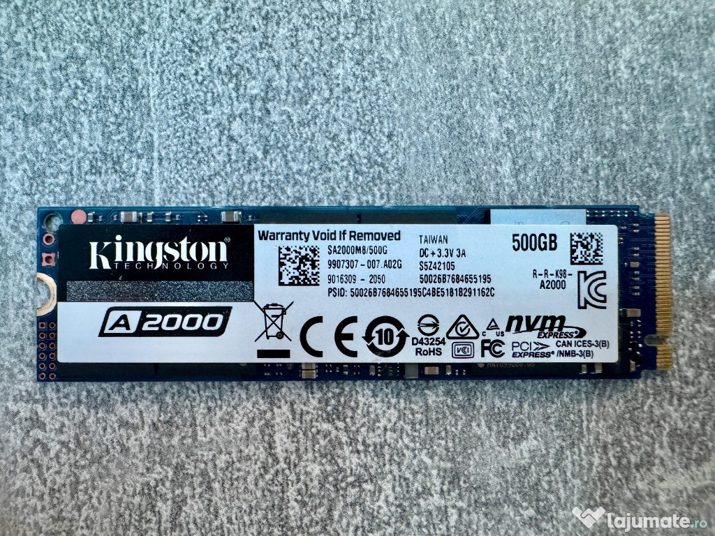 SSD NVMe 512GB M2 2230/2280 Gen3 Gen4 WD SK hynix Intel Kioxia Micron