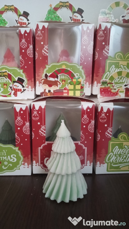 Lumânări parfumate decorative de Crăciun
