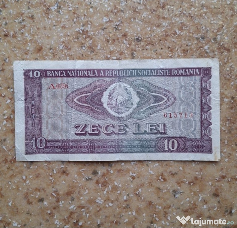 Bancnotă 10 LEI 1966 Republica Socialistă Română