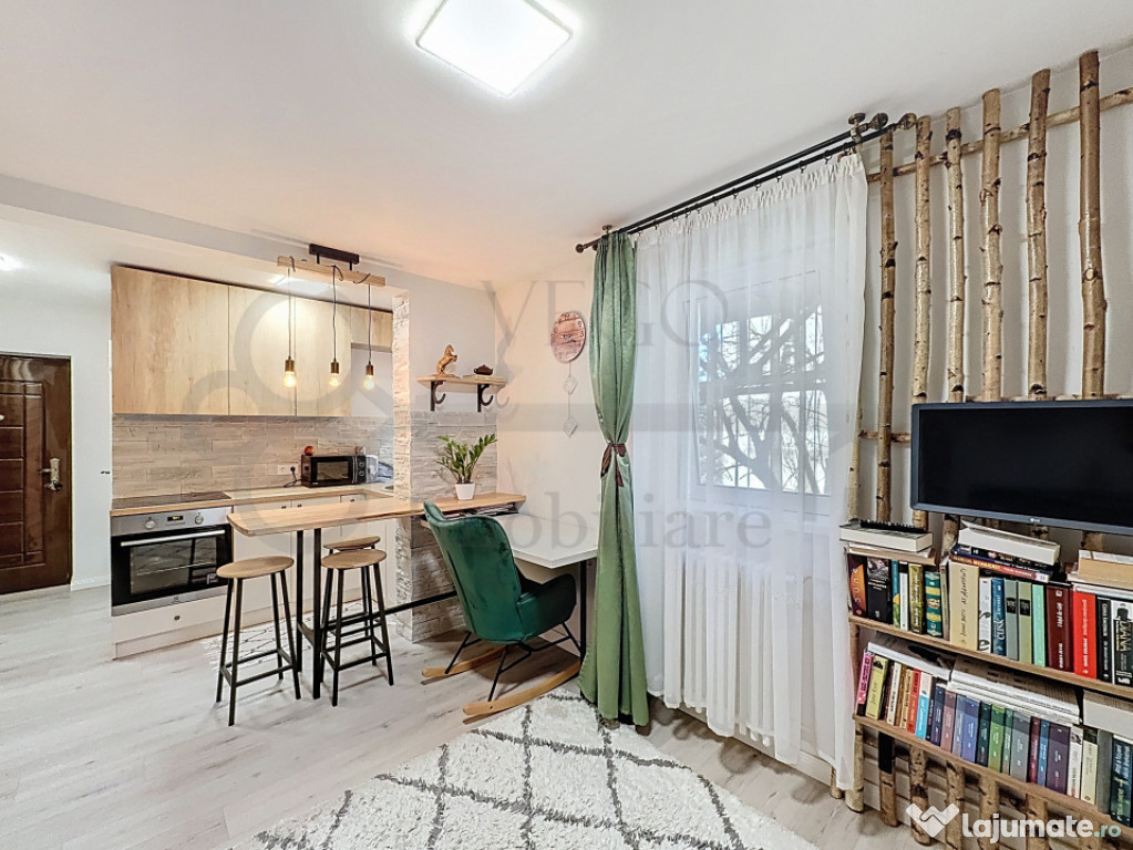 Garsonieră modernă, etajul 1, 20 mp, in Gruia, zona Stadio