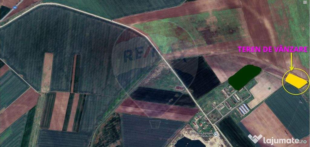 Teren agricol 14,200mp zona fermei din Zimandu Nou