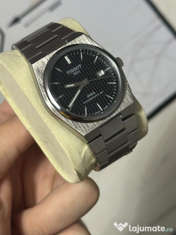 Ceas nou Tissot PRX Black Dial Powermatic