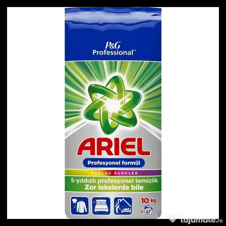 Ariel 10 kg pentru rufle colorate