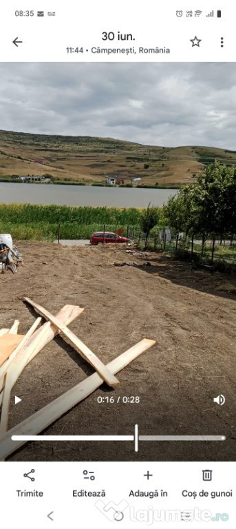 Teren intravilan Câmpenești la strada principala panorama superbă 600m