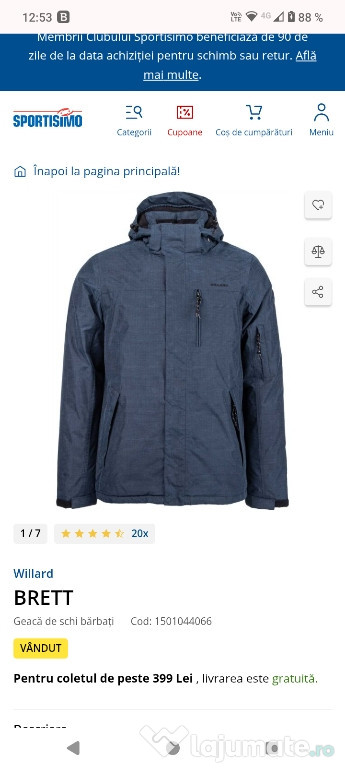 Geaca schi noua marca Willard Brett