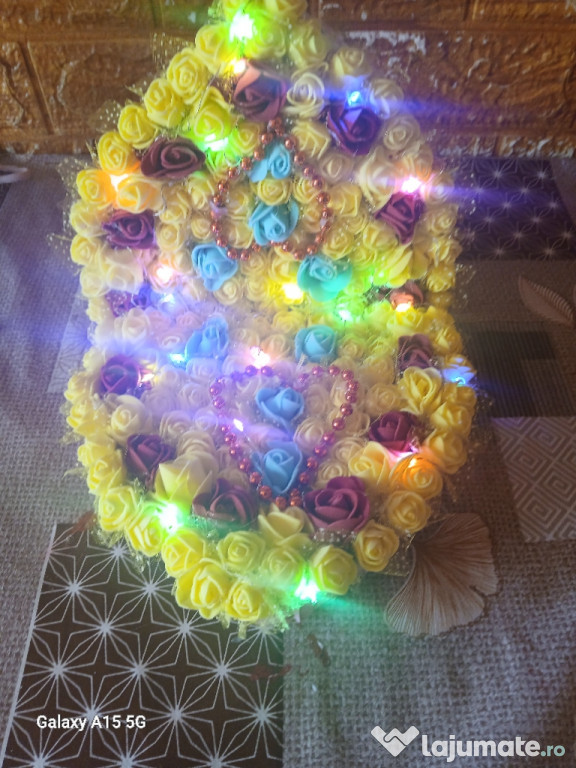 Dublă inimioară din trandafiri de sapun