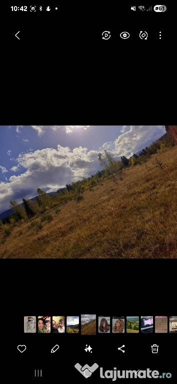 Vand teren intravilan munte pentru casă de vacanță 1200mp