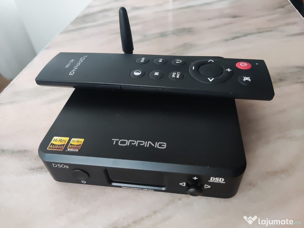 Topping D50S - HiFi DAC - Negru