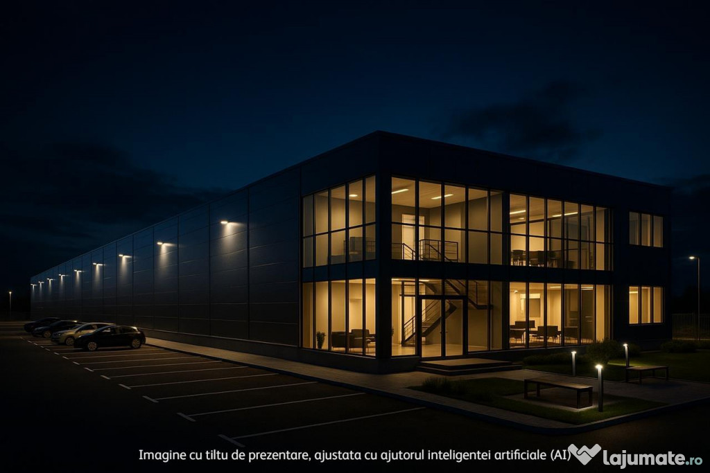 Spatii industriale si birouri 8600 mp in Popesti-Leordeni