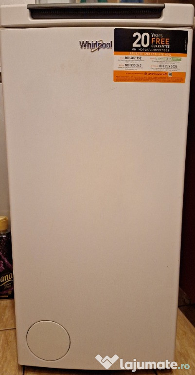 MASINA DE SPALAT VERTICALA WHIRLPOOL TDLR 70230, 6th SENSE, 7kg