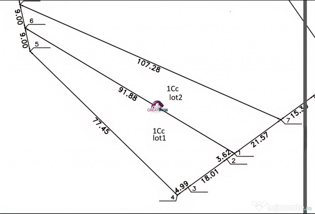 Teren Snagov Lac 1318 mp