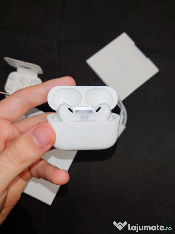 Casti Wireless Model AirPods Pro 2 (Gen 2) - ANC si Bass - Noi Sigilat