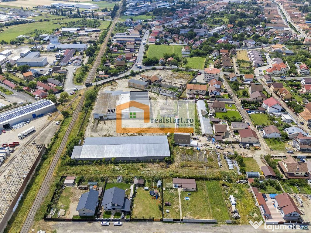Codlea, Depozite si teren 1,7Ha, 5600mp cladiri, D 155ml ...