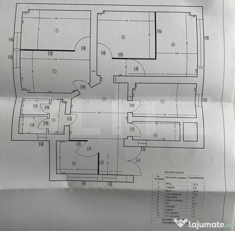 Spatiu comercial medical, 79.2 mp utili, renovat, parter, Fa