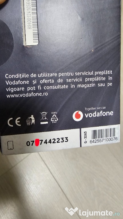 Număr Vodafone GOLD VIP