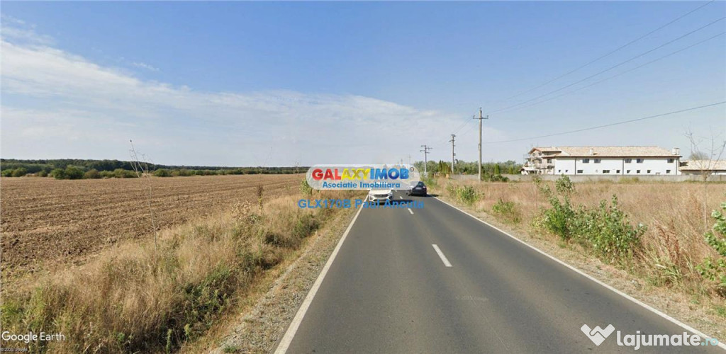 Teren 14000 mp la Dj Moara Vlasiei Gradistea latura Padure