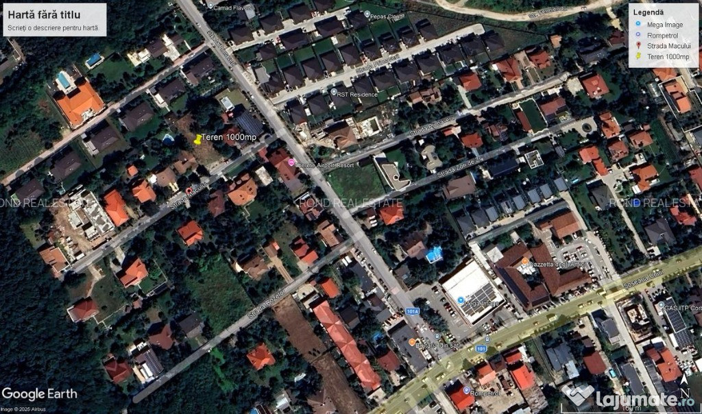 Teren in vecinatatea padurii, toate utilitatile , acces asfaltat