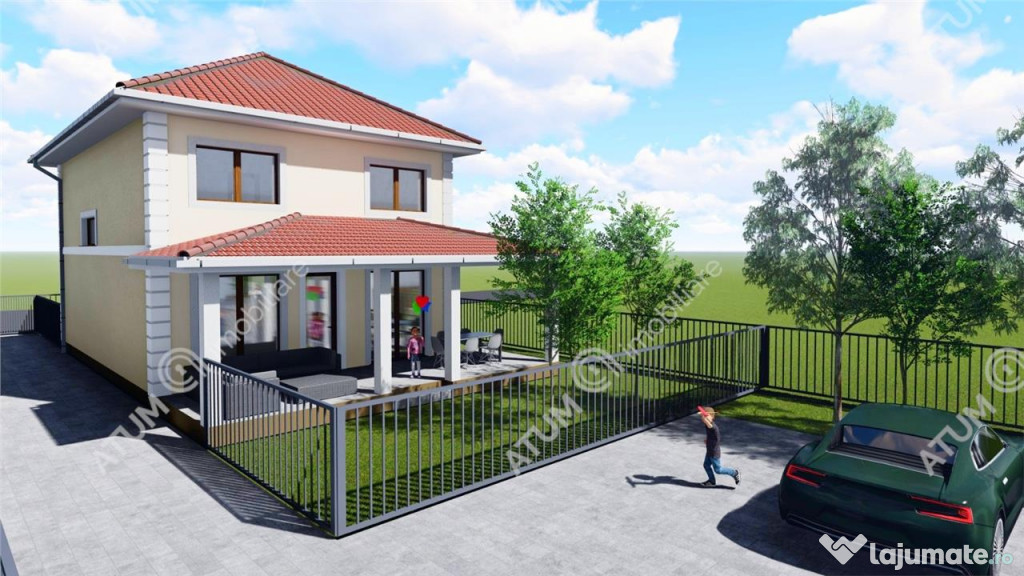 Casa individuala in Selimbar 4 camere decomandate curte indi