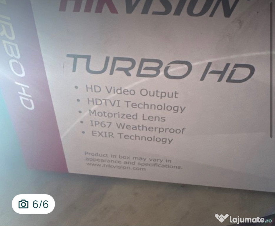 2 buc camere HikVision 4K ,8MP ,IR80 m ,motorizate