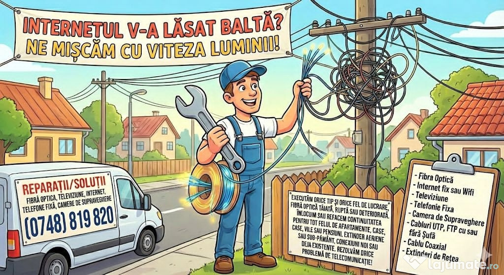 Reparatii Internet/Fibra/Televiziune