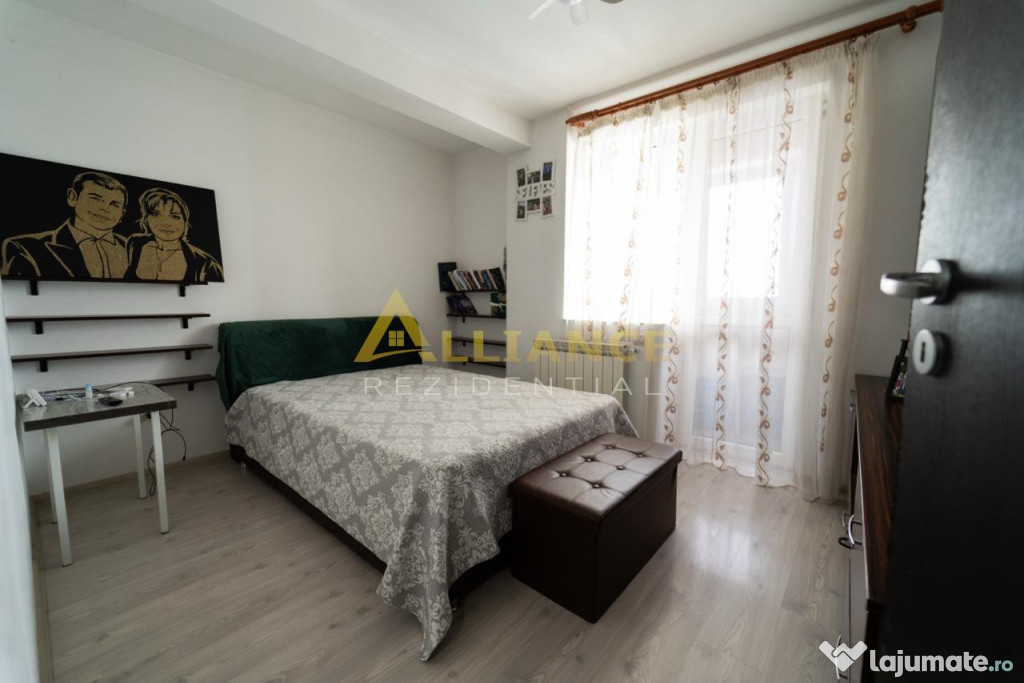 3 camere mobilat utilat | 2 bai | 2 balcoane inchise | Bloc