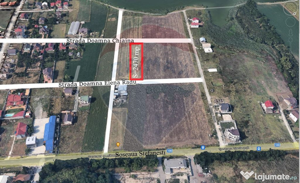 Teren intravilan, 2471 mp, dubla deschidere, Afumati