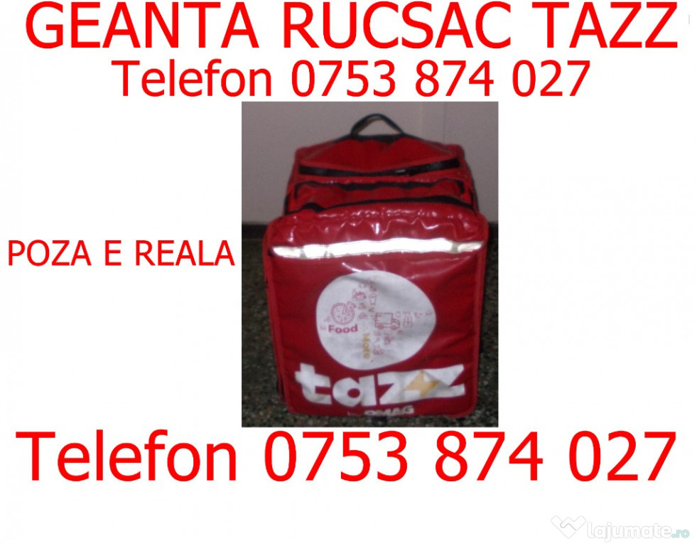 Geanta Rucsac Tazz genti mari izoterme extensible,alimente apa,bauturi