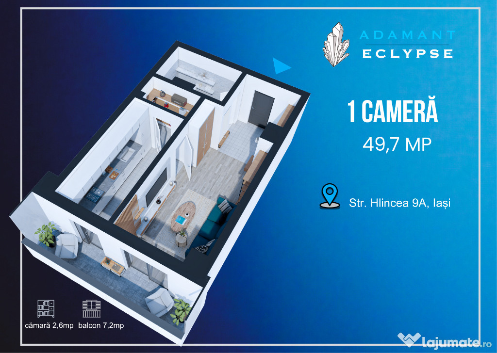 ADAMANT ECLYPSE | 1 camera | 49,7mp | decomandat | Nicolina – Iasi
