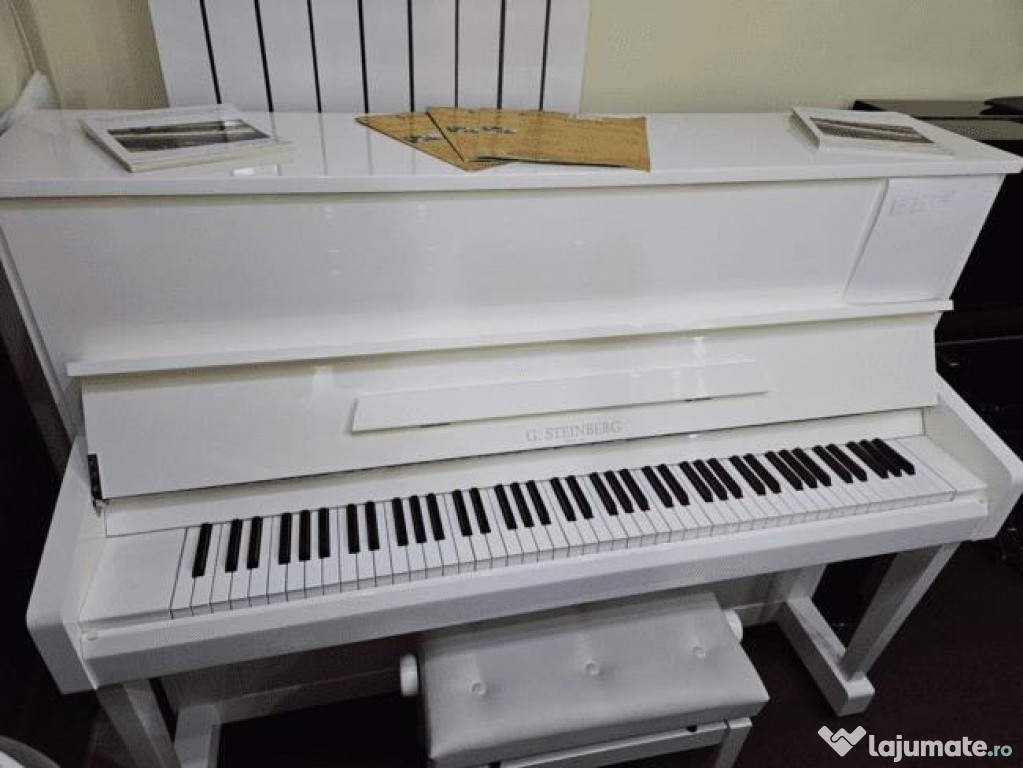 Pianina NOUA G. Steinberg, alba