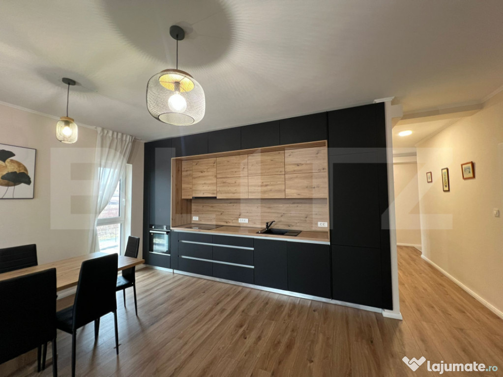 Apartament modern de închiriat – 3 camere | 82 mp | Uniri