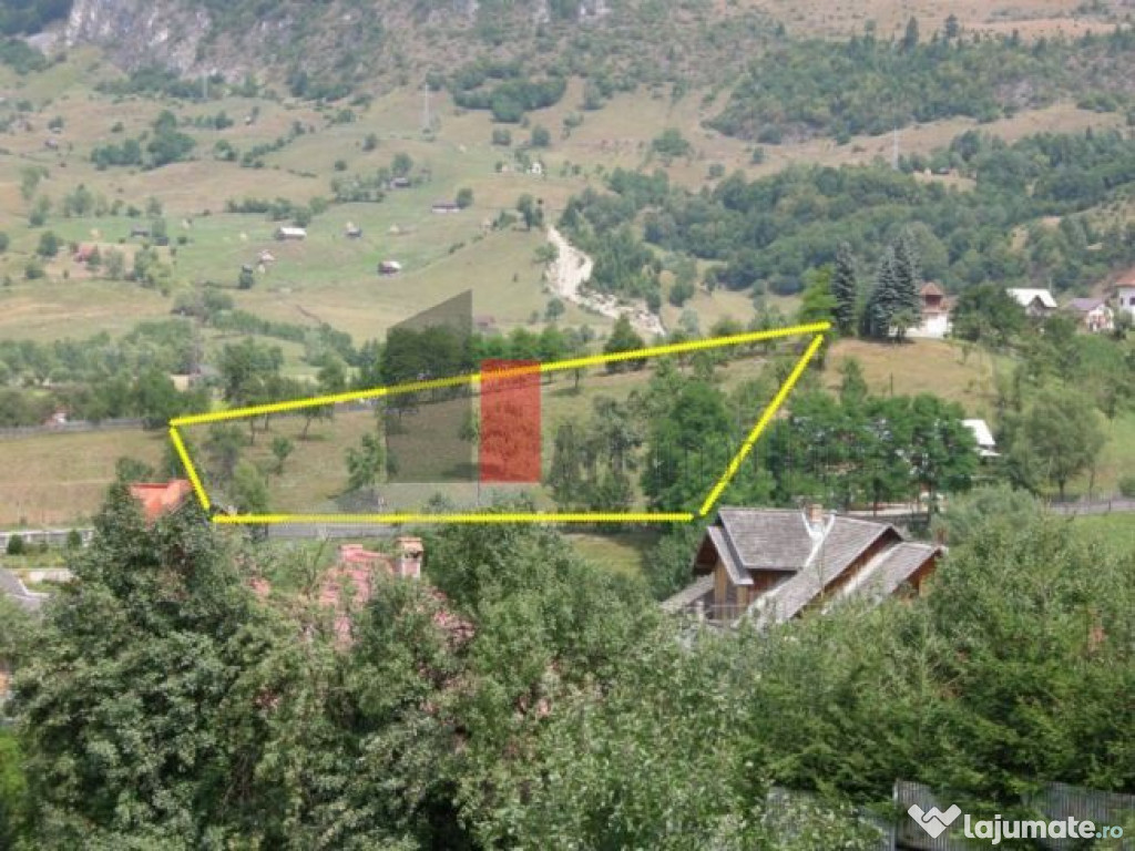 Teren intravilan 3214 mp în Rucăr cu deschidere 56 m î...
