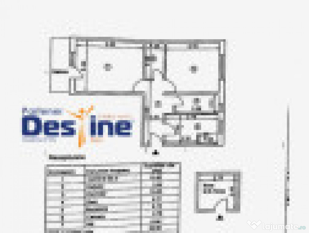 Apartament 2 camere 55 mp model decomandat