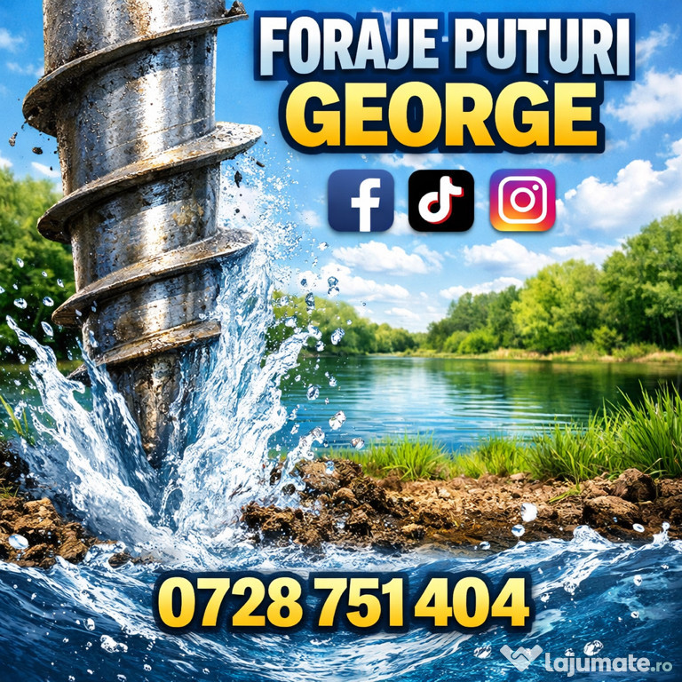 Foraje puțuri în toată țara 0728751404