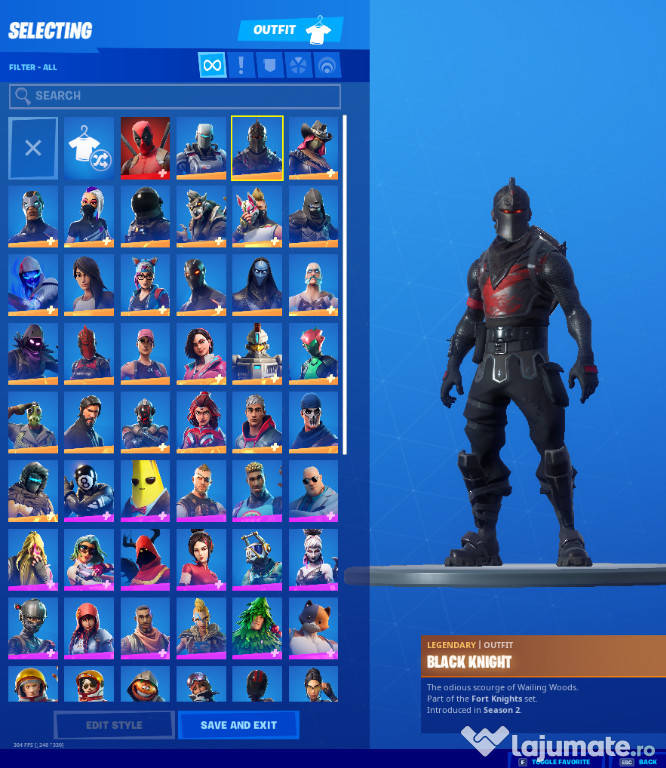 Kont fortnite(xbox,pc,ps4) black knight!!