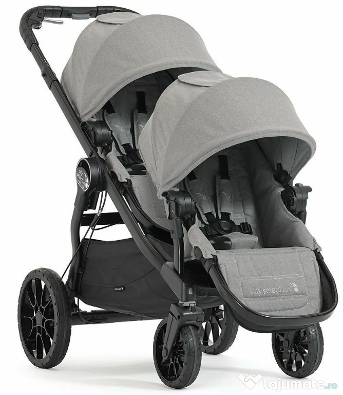 Cărucior dublu Baby Jogger City Select Lux Twin cu ardezie a