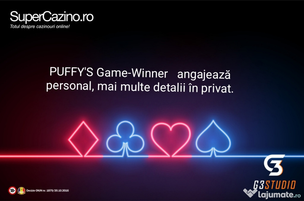 Angajez fata pentru sala de jocuri