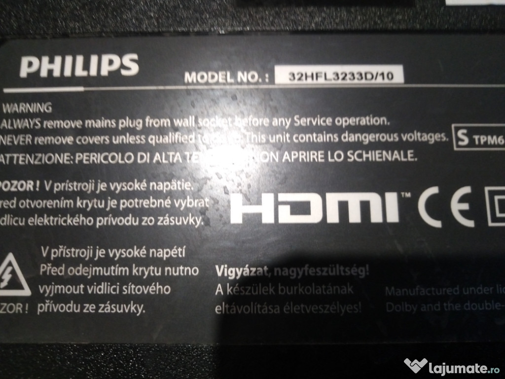 Se dezmembrează TV Philips 32Hfl3233D10