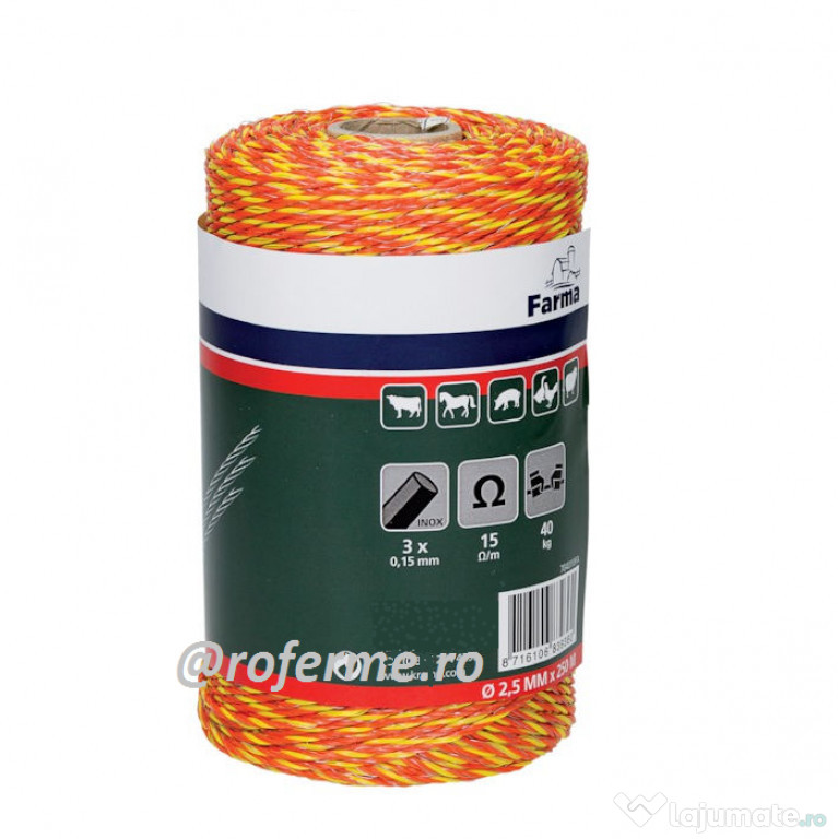 Fir pentru gard electric - 2,5 mm, 40 kg, 500 m