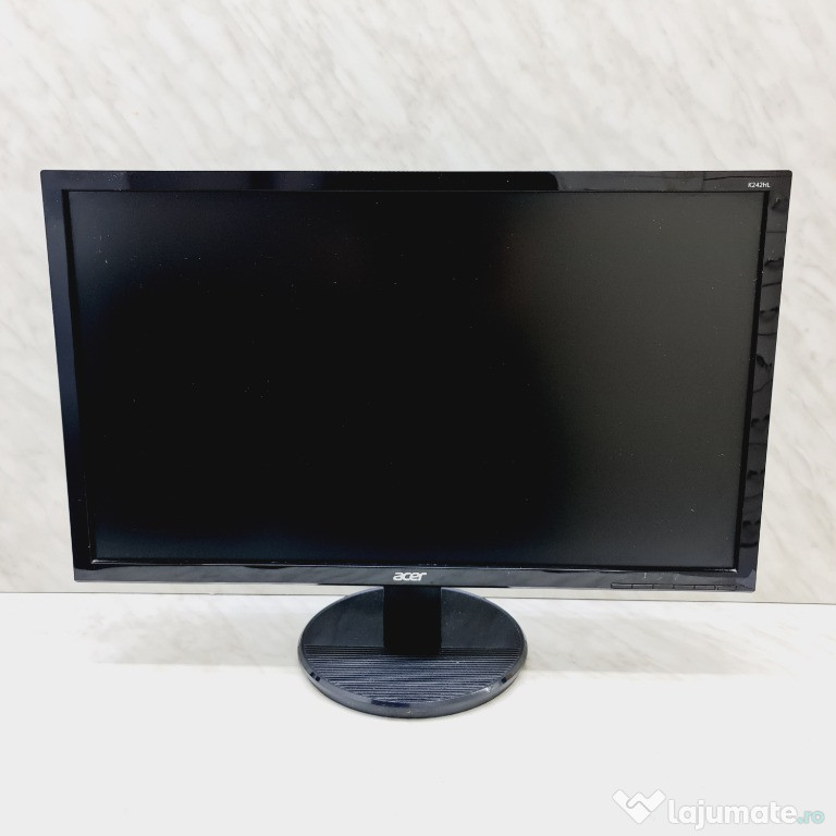 Monitor LED Acer 24", Full HD, DVI, Negru, K242HL ZEUS