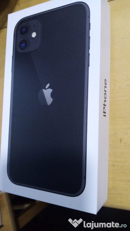 IPhone 11 black, 128 GB + încărcător original