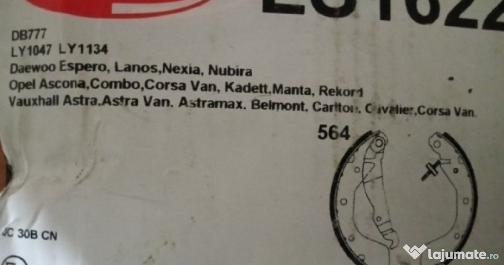 Set saboti frana spate Opel CORSA